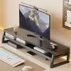 Suporte para monitor de computador, prateleira de armazenamento de mesa, ferramenta de modificação de display de mesa, suporte com base estendida para a mesa