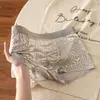 Calzoncillos bóxer de jacquard para hombre, de malla, ligeros, transparentes, sexys de seda helada para hombre, una sola pieza envío directo