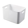 Caja de almacenamiento de escritorio con tapa para artículos diversos, cesta para guardar aperitivos, escritorio para dormitorio, almacenamiento de cosméticos, archivador de plástico japonés