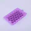 Molde para cubitos de hielo de panal cuadrado de silicona de grado alimenticio para uso doméstico al por mayor con tapa Cubitos de hielo de panal