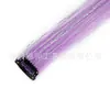 Extensiones de Cabello Transfronterizas para Mujeres, Extensiones de Cabello Rosas de Una Pieza Colgantes de Oreja, Cabello Lacio con Extensiones de Seda Láser, Pelucas Invisibles de Clip