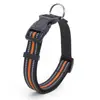 Collar para Perro con Anilla en D y Tiras Reflectantes Bidireccionales, Ajustable, Nailon, Resistente al Desgaste, Adecuado para Perros Grandes y Pequeños
