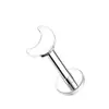 Titanio G23 Clavo para Labio Uña de Cuerpo Uña de Oreja Luna Estrella Amor Rayo Cruz Aleación de Titanio Joyería para Perforación Uña de Oreja