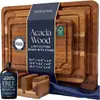 Tabla de cortar de madera de acacia transfronteriza, Tabla de cortar de madera maciza para uso doméstico, Tabla para quesos y embutidos, Cocina Amazon Hecho a medida