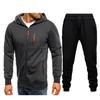 Novo Conjunto de Cardigã de Suéter Jacquard Casual de Fitness para Homens Four Seasons Sports