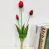 Fabricante Original de Ramos de Tulipanes Artificiales, Flores Artificiales para Decoración del Hogar, Arreglos Florales para Sala de Estar, Arte Floral al por Mayor