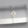 Etiqueta de Metal Costurada à Mão com Letras em Inglês, Fivela Retangular com Letra, Etiqueta para Roupa, Fivela Decorativa para Sapatos e Chapéus, Acessórios para DIY de Colares