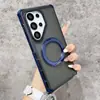 Funda magnética giratoria para teléfono Samsung S26Ultra, tacto de piel mate, cubierta protectora anticaídas en las cuatro esquinas, S25P
