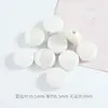 Color plateado claro con cuentas material para joyería DIY cuentas cerámicas sueltas obladas agujero recto accesorios para cadena de teléfono móvil venta al por mayor de cuentas cerámicas