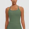 Sujetador deportivo de tiras cruzadas de color sólido con tirantes finos ajustados y espalda cruzada con almohadillas en el pecho para fitness y yoga para mujer