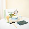 Set de Té Matcha de Cerámica Rústica Estilo Japonés con Pintura de Paisaje, Tazón de Matcha con Pico, Batidor de Té de Cerámica, Caja de Regalo de 7 Piezas, Gama Alta