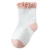 Calcetines de Verano Finos Hasta la Mitad de la Pantorrilla para Bebé 2026 Calcetines de Algodón para Recién Nacido Calcetines de Malla Transpirables para Niños Sueltos Que No Aprietan las Piernas