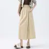 Tallas Grandes Yamamoto Tooling Ocho Culottes Mujer 2025 Nuevo Verano chica rellenita Cintura Alta Delgado Falda Pantalones de Pierna Ancha