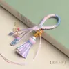Kit de Accesorios para Llaveros DIY con Adornos Colgantes, Borlas, Colgantes, Borlas de Hilo de Algodón Tejido a Mano Estilo Étnico