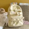 Nova Mochila Escolar Estilo Japonês Ins, Mochila Fofa com Laço para Meninas do Ensino Médio, Estilo Universitário, Mochila Leve e Doce