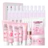 Conjunto Combinado Laikou Sakura Leite de Caracol Transfronteiriço Múltiplos Conjuntos Combinação Livre Conjunto de Produtos para Cuidados com a Pele