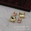 Yiwu Jinlou Nuevo Estilo Cobre Hecho a Mano Chapado en Oro 24K Retenedor de Color Colgante Sombrero de Flor Pasador para el Cabello Material para Accesorios B1383