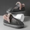 Pantuflas de algodón de invierno para hombre, talla grande, estilo nuevo 2026, para uso en interiores, antideslizantes, cálidas y con suela gruesa forrada de felpa