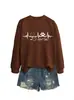 Amazon Wish Estação Independente Casual Simples Outono/Inverno Novo Feminino vet tech Gola Redonda Manga Longa Moletom Comércio Exterior