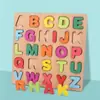 Brinquedos de Blocos de Montar Crianças Número Alfabeto Forma Cognitivo Quadro para Arranhar Mão Quebra-Cabeça de Madeira 3-6 Anos Jardim de Infância Educação Infantil