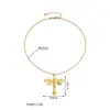 Corrente para Suéter Popular Transfronteiriça de Aço Inoxidável Dourado 18K Turquesa Luxo Acessível High-End Popular no Instagram Estilo Dongguan Joias de Aço Titânio