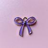 Fabricantes de origen accesorios de aleación gota de aceite Nuevo moño de cinta multicolor joyería diy aleación aretes colgante
