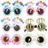 Gafas de Cumpleaños para Celebridad de Internet, Divertido Pastel de Helado para Fiesta, Decoración para Selfies, Accesorios para Fotos, Decoración de Disfraces