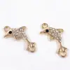 Accesorios para pulseras y collares de joyería DIY europeos y americanos, accesorios redondos de diamante para joyería, accesorios de aleación, éxitos de Amazon