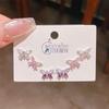Verano nuevo chapado en oro real exquisitos tres pares de aretes pequeños de alto sentido pequeños frescos dulces aretes de temperamento combinables