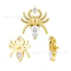 Guanzhiniu F136/G23 titanio labio uña aretes para la oreja uña para la lengua joyería de perforación tipo araña comercio exterior Venta Caliente fábrica en stock lote