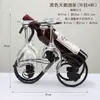 Adorno de Rejilla para Vino de Hierro Forjado Bicicleta Triciclo Rejilla para Vino Estilo Europeo Hogar Sala de Estar Sala de Modelos Estante de Exhibición Estante para Botellas de Vino Bronce Antiguo