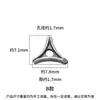 Nuevas Cuentas Espaciadoras Retorcidas de Plata de Ley s925 Accesorios Triangulares Cuentas Espaciadoras Cuerda para Abalorios DIY Tejido Accesorios para Joyería de Plata Materiales