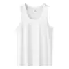 Chaleco Fresco de Eco-Seda Estilo 50s para Hombres de Mediana Edad y Mayores, Camisa sin Mangas de Hombro Ancho para Verano, Adecuado para Papá, Se Puede Usar Afuera