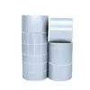 Papel de Etiqueta PET Plateado de Fábrica Plateado Mate Etiquetas de Código de Barras Adhesivas Impermeables Resistentes al Aceite Resistentes a Altas y Bajas Temperaturas Se Pueden Imprimir