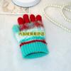 Guantes para Niños Invierno Cálido Grueso Niños y Niñas Alumnos Gato Grueso Tejido Imitación Pelo de Conejo Guantes Dedo