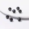 Ébano Imitação Incrustado com Filigrana de Prata Contas Redondas de Nuvem Contas Cilíndricas Cordão de Colar Exquisito Cordão de Mão Contas Soltas Fabricante de Miçangas Atacado