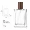 Botellas dispensadoras de perfume de alta gama 10/20/30ml 50ml 100ml botellas vacías de spray portátiles dispensadores de muestras de vidrio