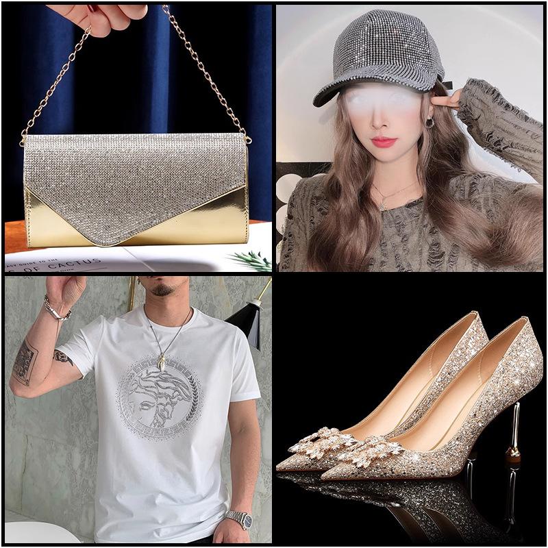 烫画烫图热转印膜烫钻水晶钻diy服饰婚纱辅料