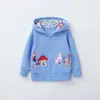 Nueva Chaqueta Infantil Bordada Creativa Europea y Americana para Otoño e Invierno Sudadera con Capucha y Cremallera de Manga Larga Sudadera con Capucha de Dibujos Animados