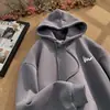 Sudadera con capucha americana 2025 para hombre Otoño e Invierno Nueva Marca de Moda Estilo Coreano Oversize Estilo Perezoso Sudadera Holgada