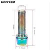Tornillo vertical para manillar de bicicleta m5 * 18 bicicleta de montaña elevador acero inoxidable galvanizado accesorios de tornillo accesorios para ciclismo