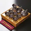 Mesa de Té Pequeña Móvil Simple, Soporte para Té, Mesa Pequeña para el Hogar, Estante de Almacenamiento para Cubo de Agua, Mesa Auxiliar para Sala de Estar, Mesa de Té Kung Fu