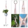 Cesta de Rede para Vasos de Flores Transfronteiriça Vaso de Planta Suspenso Artesanal DIY Cesta de Rede Suspensa Tecida Decoração de Interior Cesta Suspensa
