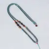 Los fabricantes suministran cadenas de suéter de collar para hombre y mujer, cordón tejido, collar de cuerda, cordón tejido a mano
