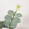 Planta artificial de eucalipto con hojas verdes, hojas verdes de dinero, arreglo floral decorativo con césped, hojas de plantas falsas, plantas verdes del norte.