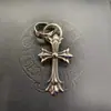 Pingente Clássico Retro Cruz Chama Bala Figura Estilo Masculino e Feminino Colar Combinação Casual Moda Personalizada