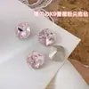 K9 Rosa Rosa Pedrería para Uñas Rosa Claro Súper Brillante Corazón Inclinado Grande Cuadrado Gordo Dulce de Roca Huevo de Paloma Fondo Puntiagudo Pedrería Accesorios para Uñas Decoraciones
