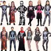 Disfraz de Halloween para Niños Calavera de Terror Esqueleto Fantasma Disfraz de Adulto Traje de Vampiro Demonio Zombi Disfraz de Muerte