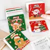 Navidad de Dibujos Animados Anillo de Hierro de Hojas Sueltas Estudiante Lindo Mini Cuaderno Papelería Navideña Bloc de Notas Regalo Pequeño