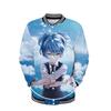 Súper maestro Assassination Classroom Anime periférico Impresión 3D otoño e invierno uniforme de béisbol chaqueta polar de estudiante moderna